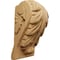 Ekena Millwork 1 3/4"W x 1 1/2"D x 3"H Mini Acanthus Leaf Block Corbel, Cherry CORW01X01X03BACH - alternate 1